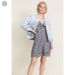 Rails August Gingham Tie Front Dress M